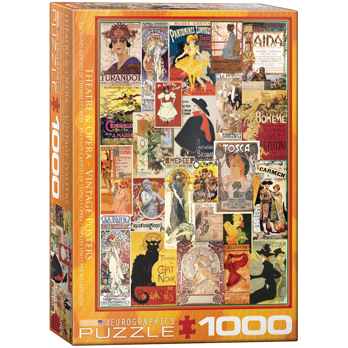 Puzzle Eurographics - Theater & Opera Vintage Posters, 1.000 piese (62266)