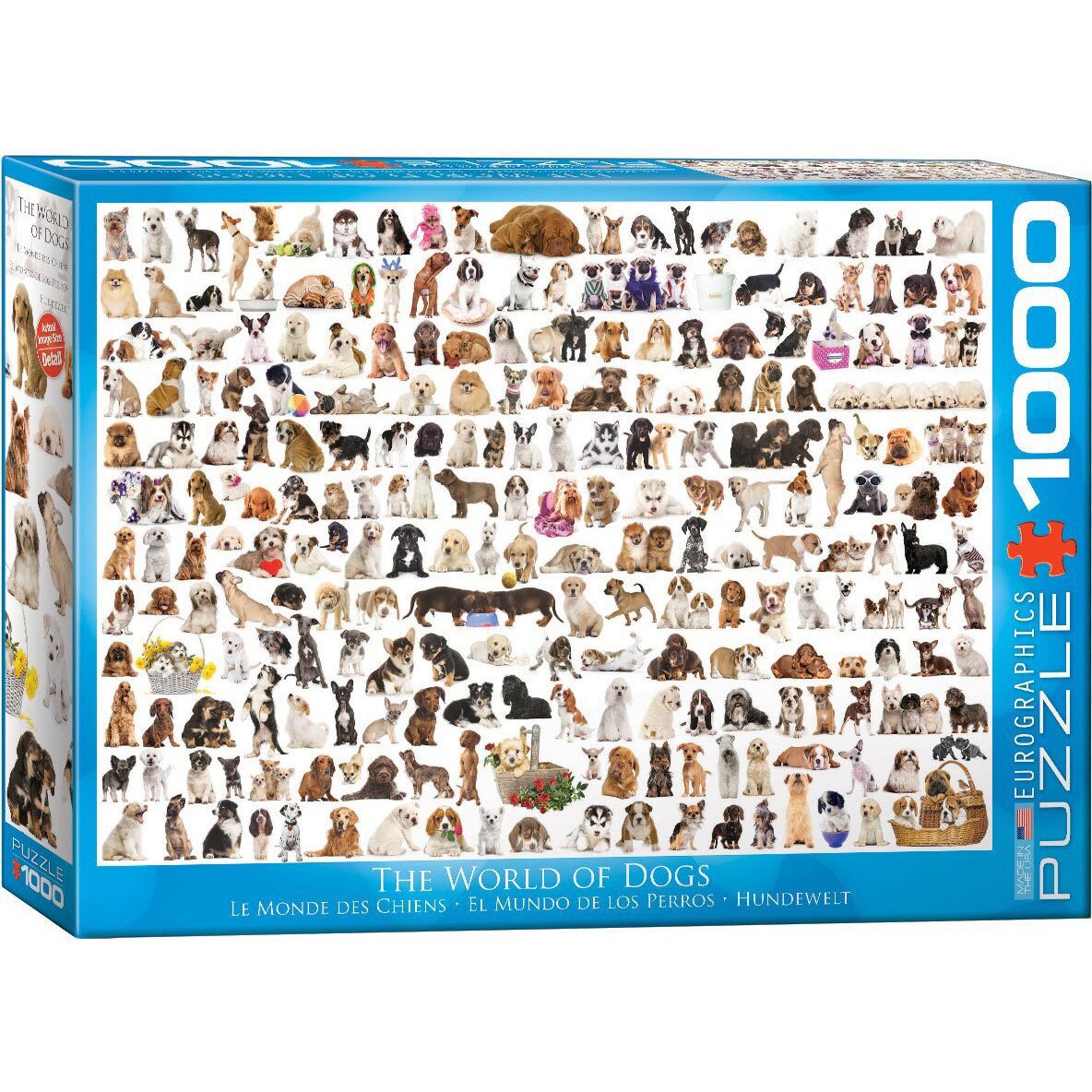 Puzzle Eurographics - The World of Dogs, 1.000 piese (53258)