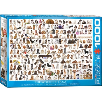 Puzzle Eurographics - The World of Dogs, 1.000 piese (53258) Puzzle Eurographics - The World of Dogs, 1.000 piese (53258)