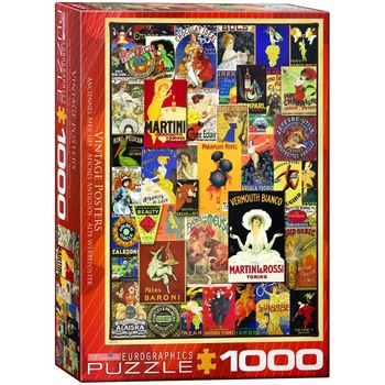 Puzzle Eurographics - Vintage Posters, 1.000 piese (53365) Puzzle Eurographics - Vintage Posters, 1.000 piese (53365)