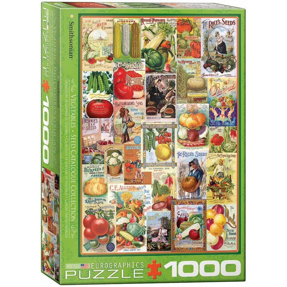 Puzzle Eurographics - Vegetables Seed Catalogue, 1.000 piese (56022)