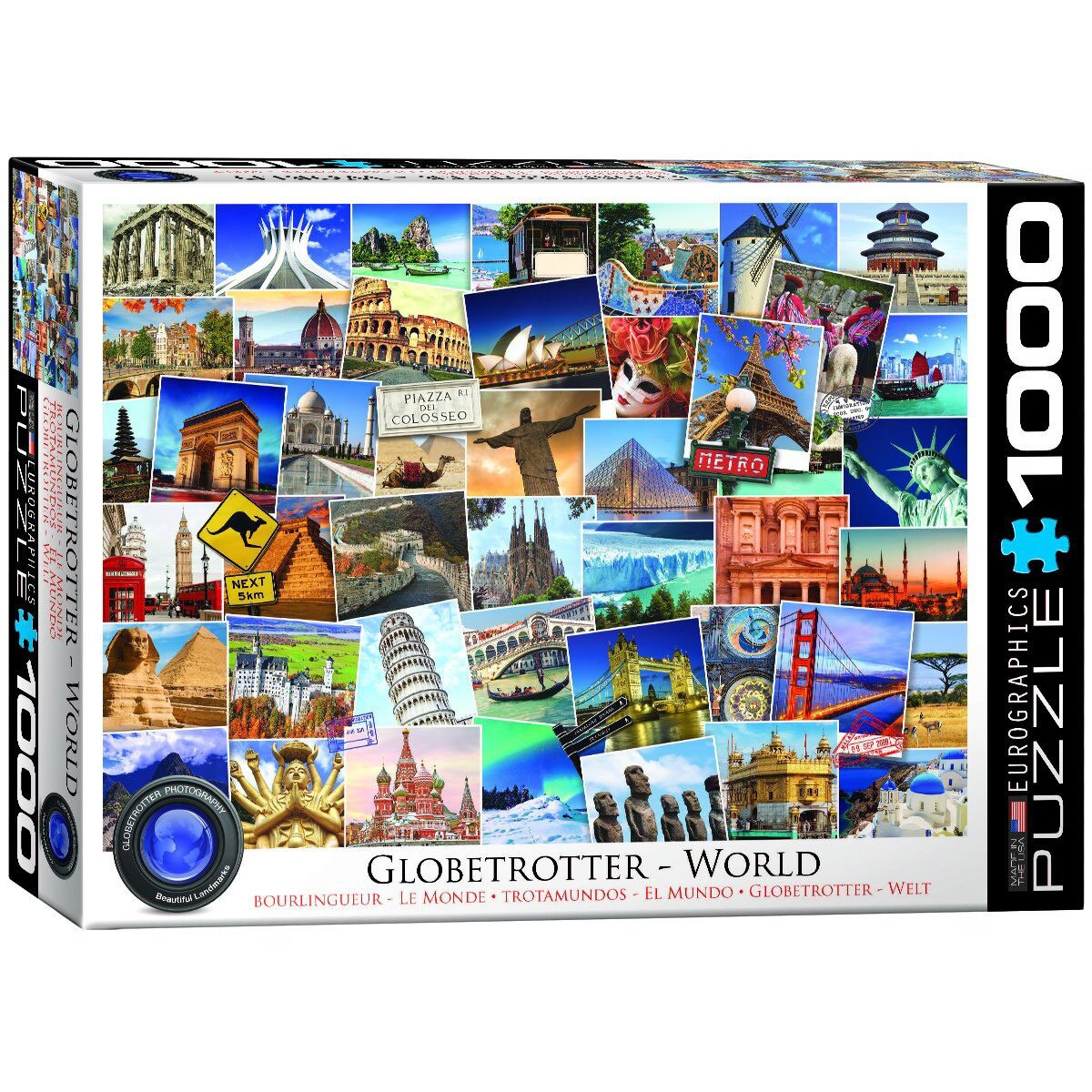 Puzzle Eurographics - World Globetrotter, 1.000 piese (53355)