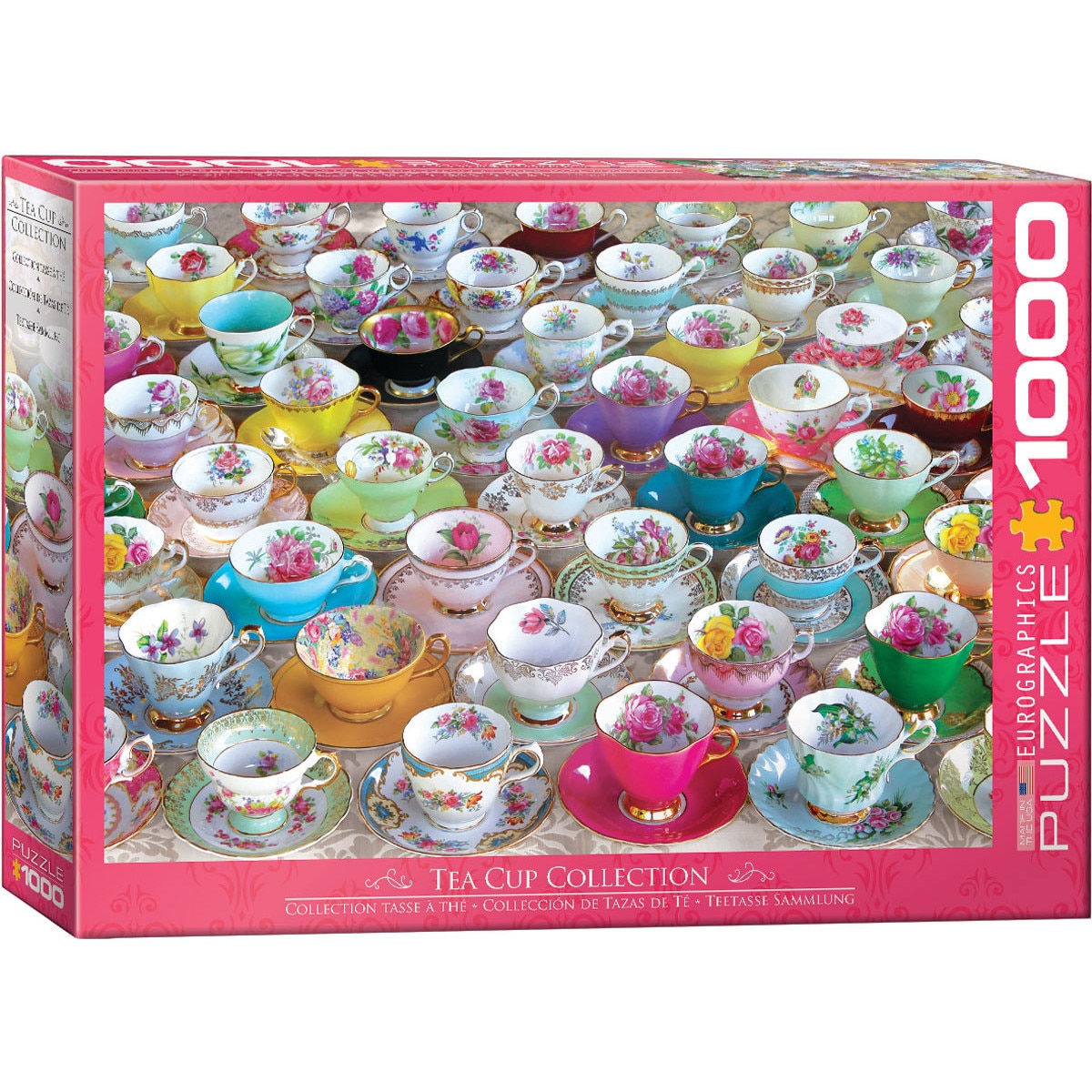 Puzzle Eurographics - Tea Cups, 1.000 piese (62279)