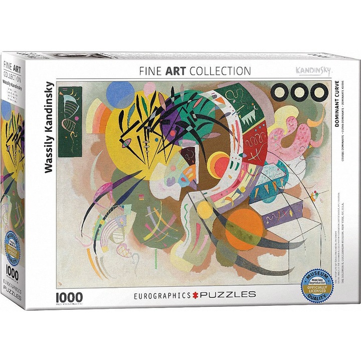 Puzzle Eurographics din 1000 de piese - Curba dominanta Wassily Kandinsky