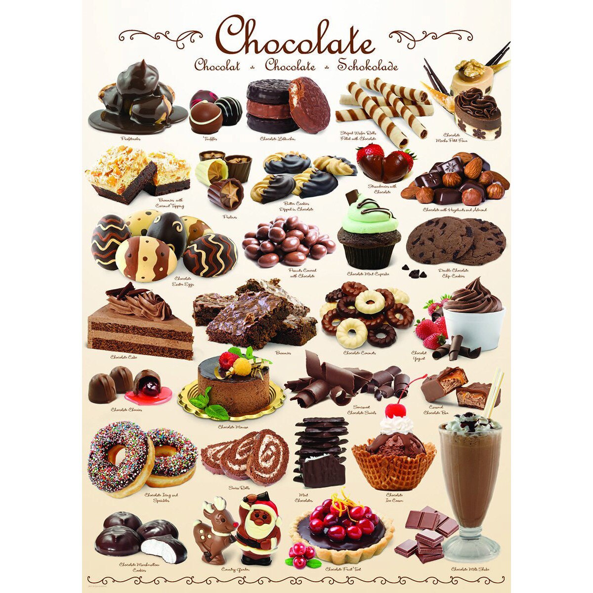 Puzzle Eurographics - Sweet Line - Chocolate, 1.000 piese (63736)