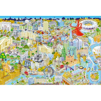 Puzzle Gibsons - London from Above, 500 piese (12248) Puzzle Gibsons - London from Above, 500 piese (12248)