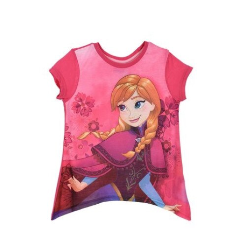 Tricou maneca scurta Frozen, roz