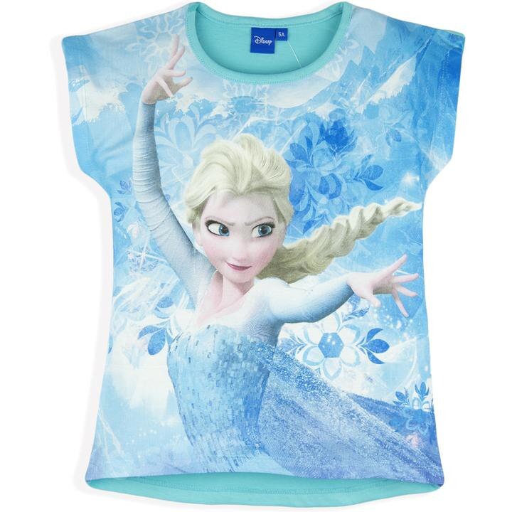 Tricou Frozen Disney maneca scurta albastru