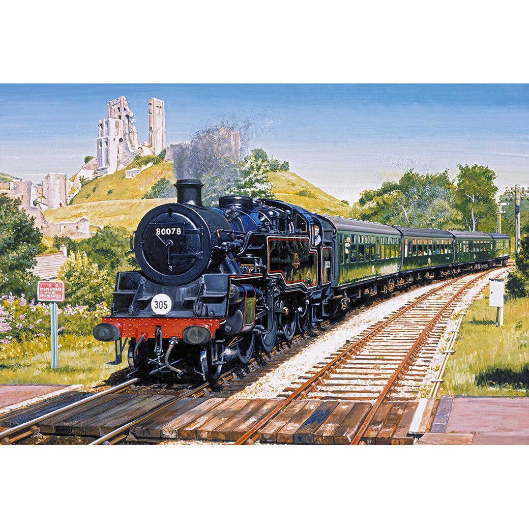 Puzzle Gibsons - Corfe Castle Crossing, 500 piese (65123)