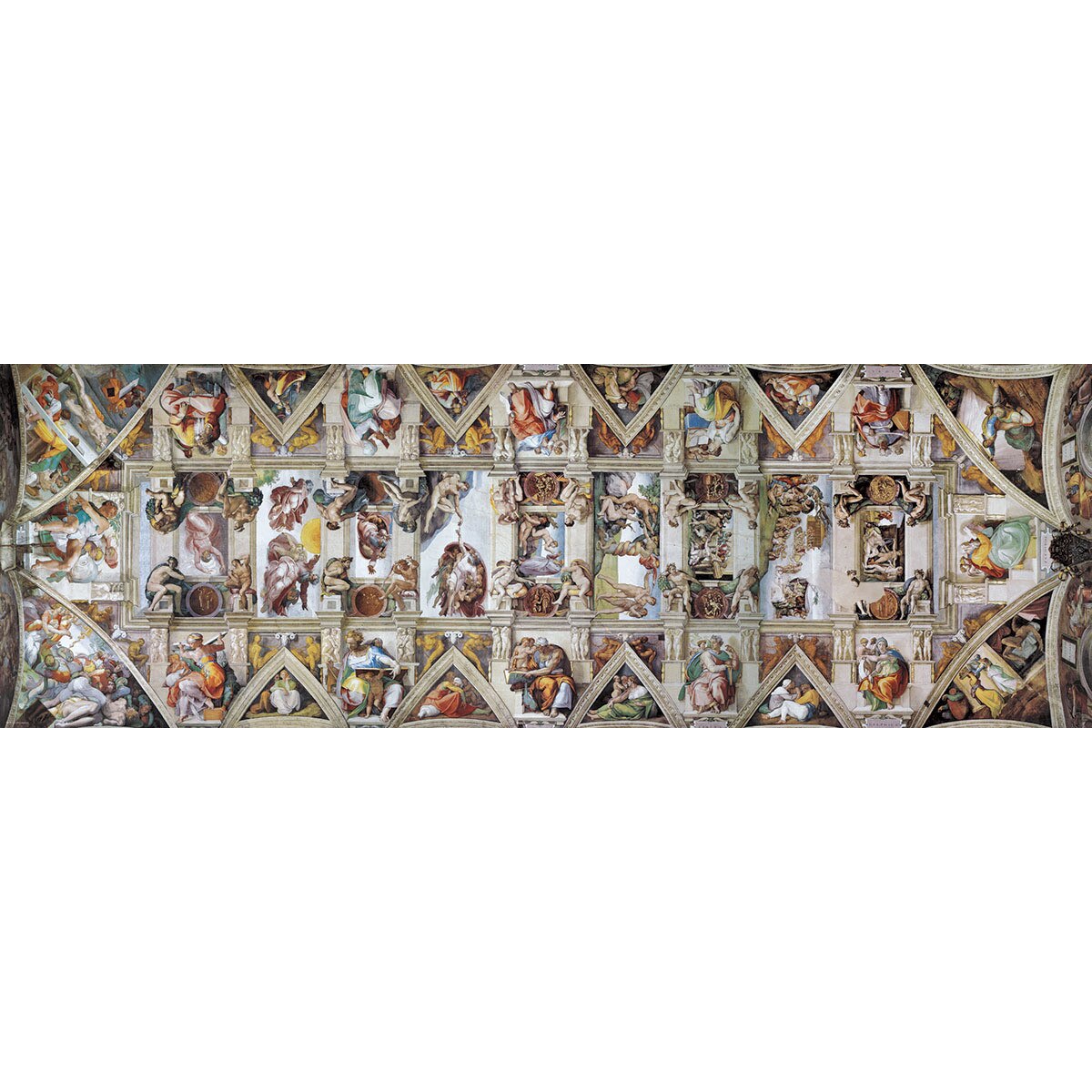 Puzzle panoramic Eurographics - Michel Ange: The Sistine Chapel Ceiling, 1.000 piese (58579)
