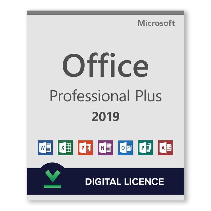 Microsoft Office 2019 Professional Plus Retail, Дигитален лиценз, Online активация