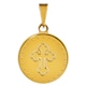 Златен медальон Свети Николай Чудотворец Macoins Gold, 18к,16 мм, 2 гр