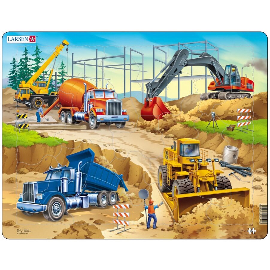 Puzzle Larsen - Construction, 30 piese (48719)