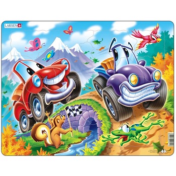 Puzzle Larsen - Cars, 22 piese (48726) Puzzle Larsen - Cars, 22 piese (48726)