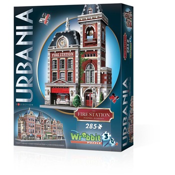 Puzzle 3D Wrebbit - Urbania Collection - Fire Station, 285 piese (65554) Puzzle 3D Wrebbit - Urbania Collection - Fire Station, 285 piese (65554)