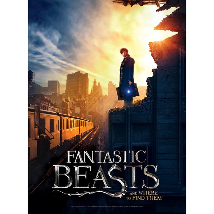 Puzzle Wrebbit - Poster Fantastic Beasts - New York, 500 piese (57050)