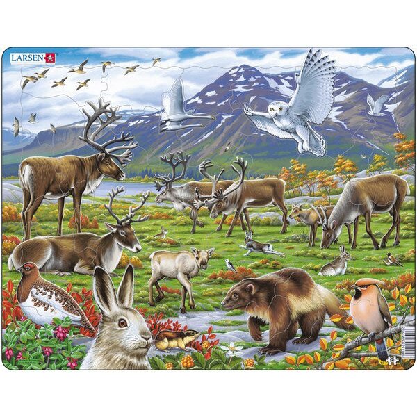 Puzzle Larsen - Die Tiere Lapplands, 50 piese (48417)