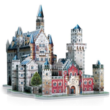 Puzzle 3D Wrebbit - Germany: Neuschwanstein Castle, 890 piese (12836) Puzzle 3D Wrebbit - Germany: Neuschwanstein Castle, 890 piese (12836)