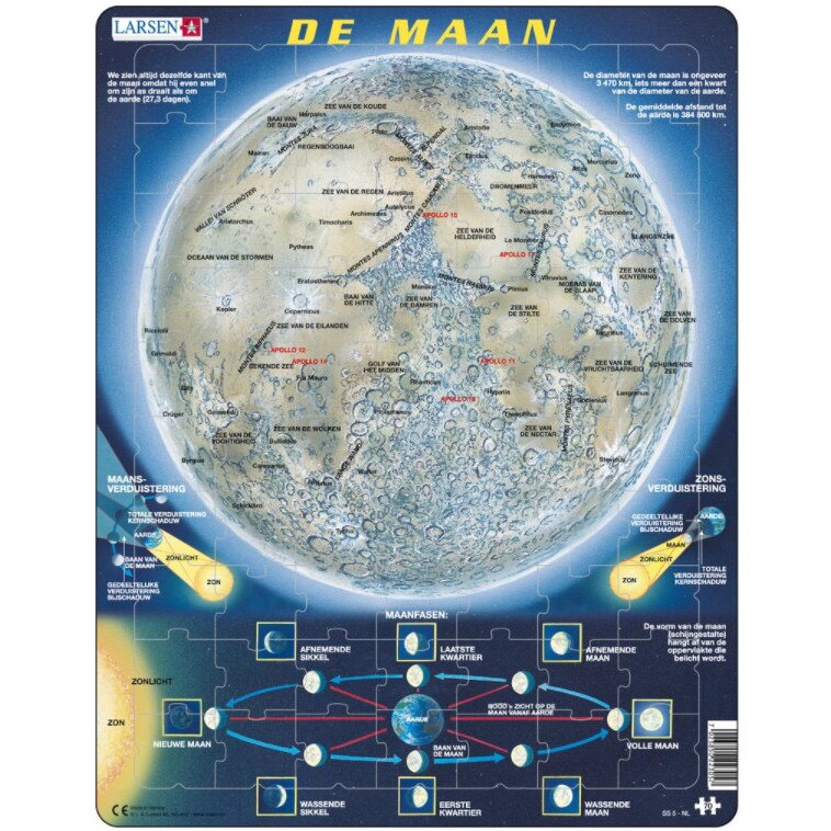 Puzzle Larsen - De Maan (in Dutch), 70 piese (59577)