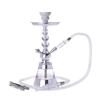 Narghilea Champ - AL Malik Bright Shiny SILVER (35 cm, un furtun) Narghilea Champ - AL Malik Bright Shiny SILVER (35 cm, un furtun)