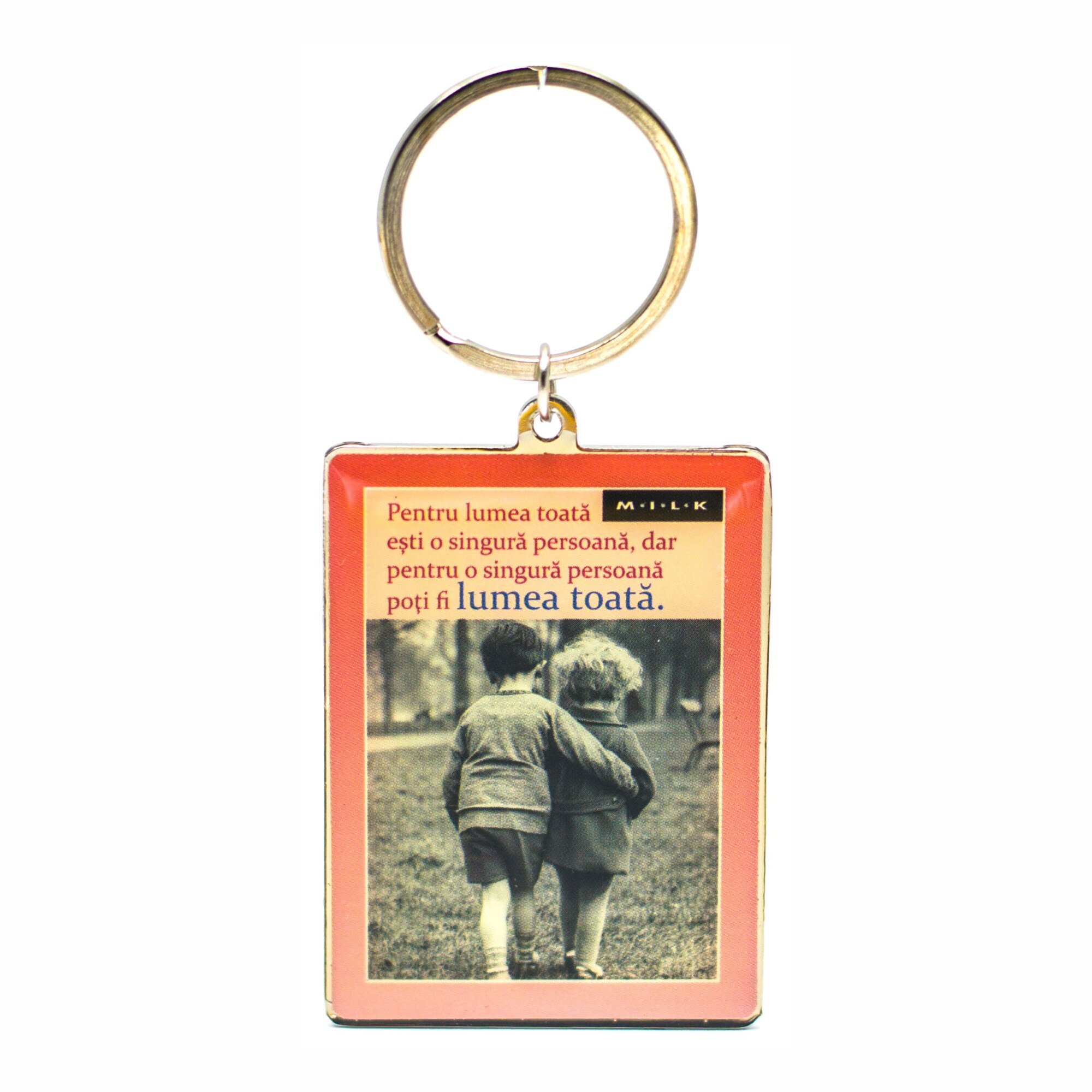 Breloc metalic - Pentru lumea toata