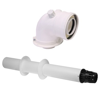 Kit evacuare gaze arse centrala termica condensare ATI, compatibil Unical, material PP/PP Kit evacuare gaze arse centrala termica condensare ATI, compatibil Unical, material PP/PP