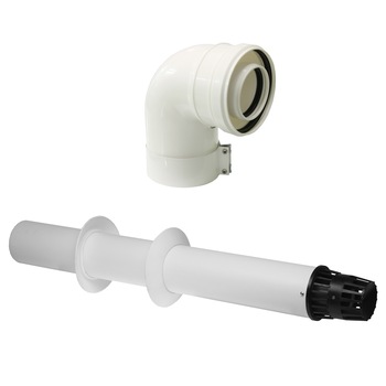 Kit evacuare gaze arse centrala termica condensare ATI, compatibil Beretta, material PP/PP Kit evacuare gaze arse centrala termica condensare ATI, compatibil Beretta, material PP/PP