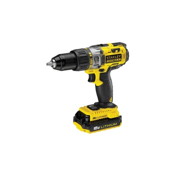 Masina de gaurit si insurubat cu acumulator Stanley FMC625D2, 18V, 1600 rpm, Negru/Galben Masina de gaurit si insurubat cu acumulator Stanley FMC625D2, 18V, 1600 rpm, Negru/Galben