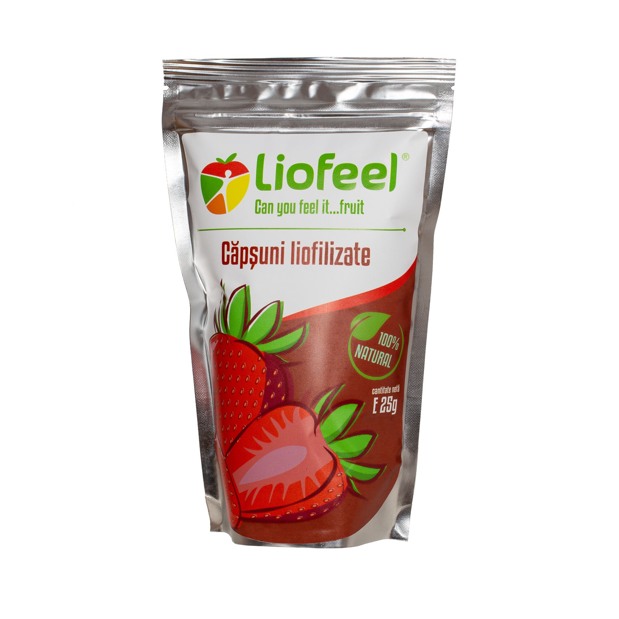 Capsuni si pere liofilizate, Liofeel, 55 gr