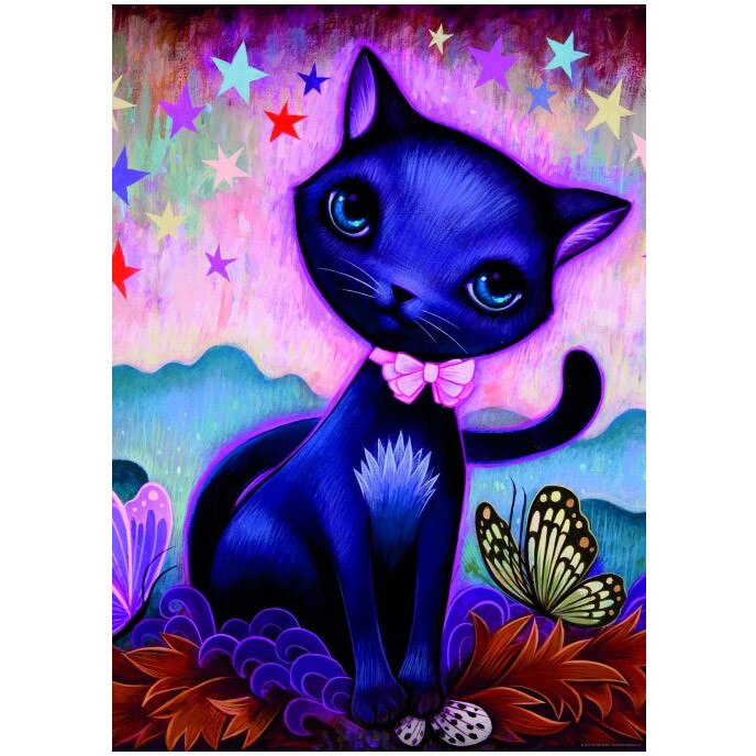 Puzzle Heye - Jeremiah Ketner: Black Kitty, 1.000 piese (49483)