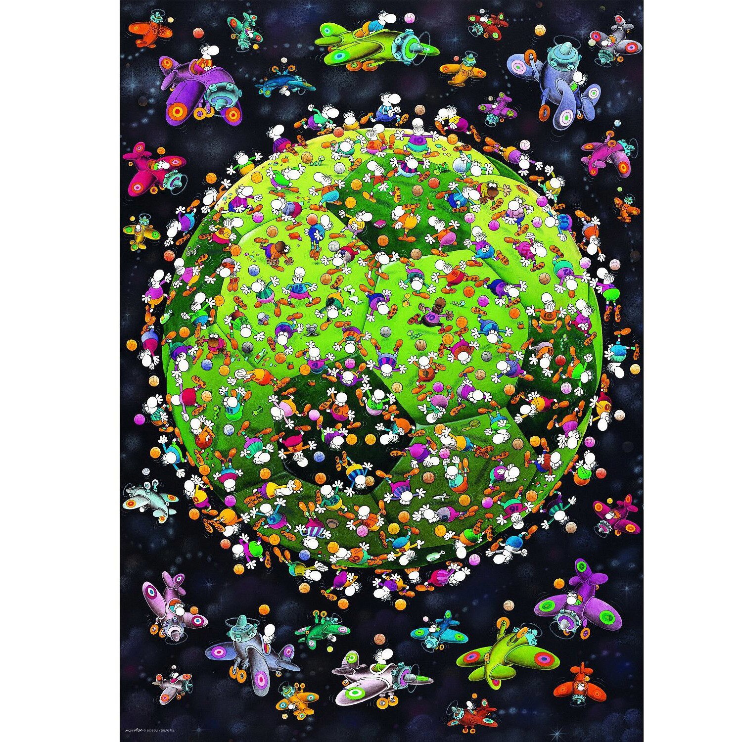 Puzzle Heye - Guillermo Mordillo: Football, 1.000 piese (5086)