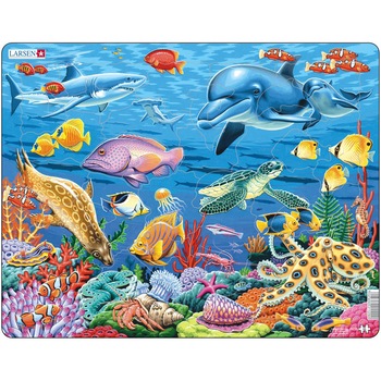 Puzzle Larsen - Coral Reef, 35 piese (48429) Puzzle Larsen - Coral Reef, 35 piese (48429)