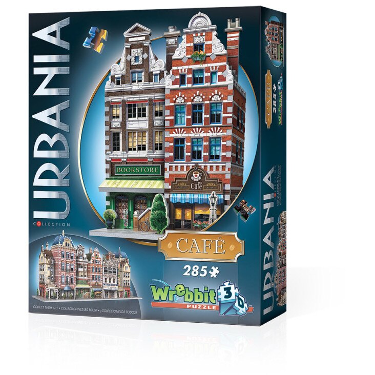 Puzzle 3D Wrebbit - Urbania Collection - Cafe, 285 piese (61361)