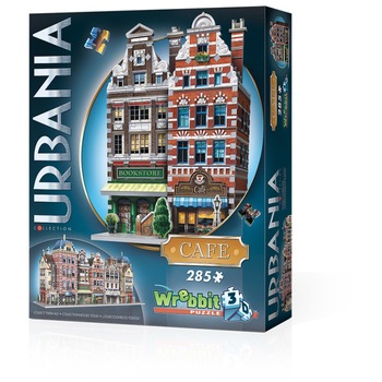 Puzzle 3D Wrebbit - Urbania Collection - Cafe, 285 piese (61361) Puzzle 3D Wrebbit - Urbania Collection - Cafe, 285 piese (61361)