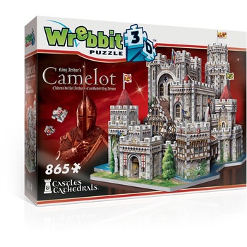 Puzzle 3D Wrebbit - King Arthur's Camelot, 865 piese (65557) Puzzle 3D Wrebbit - King Arthur's Camelot, 865 piese (65557)