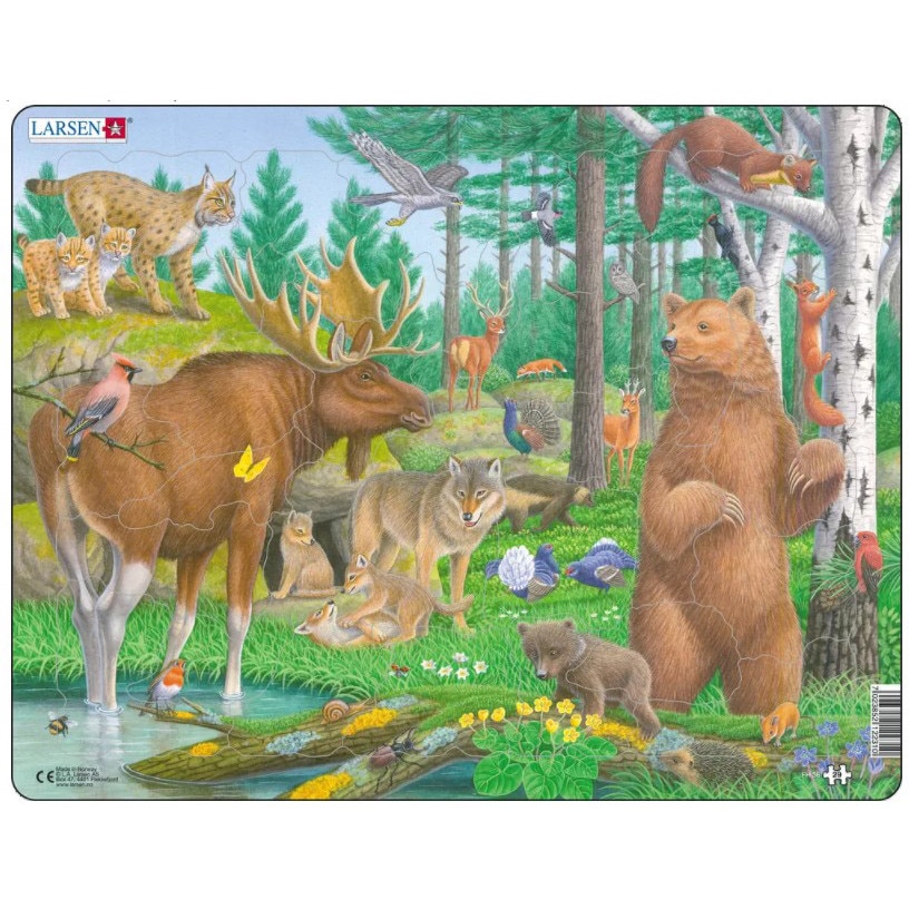 Puzzle Larsen - Forest Animals, 29 piese (63269)