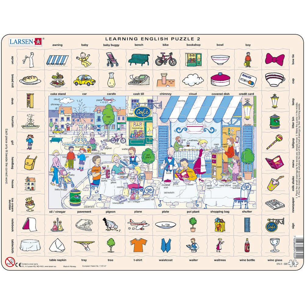 Puzzle Larsen - Learning English, 70 piese (48397)