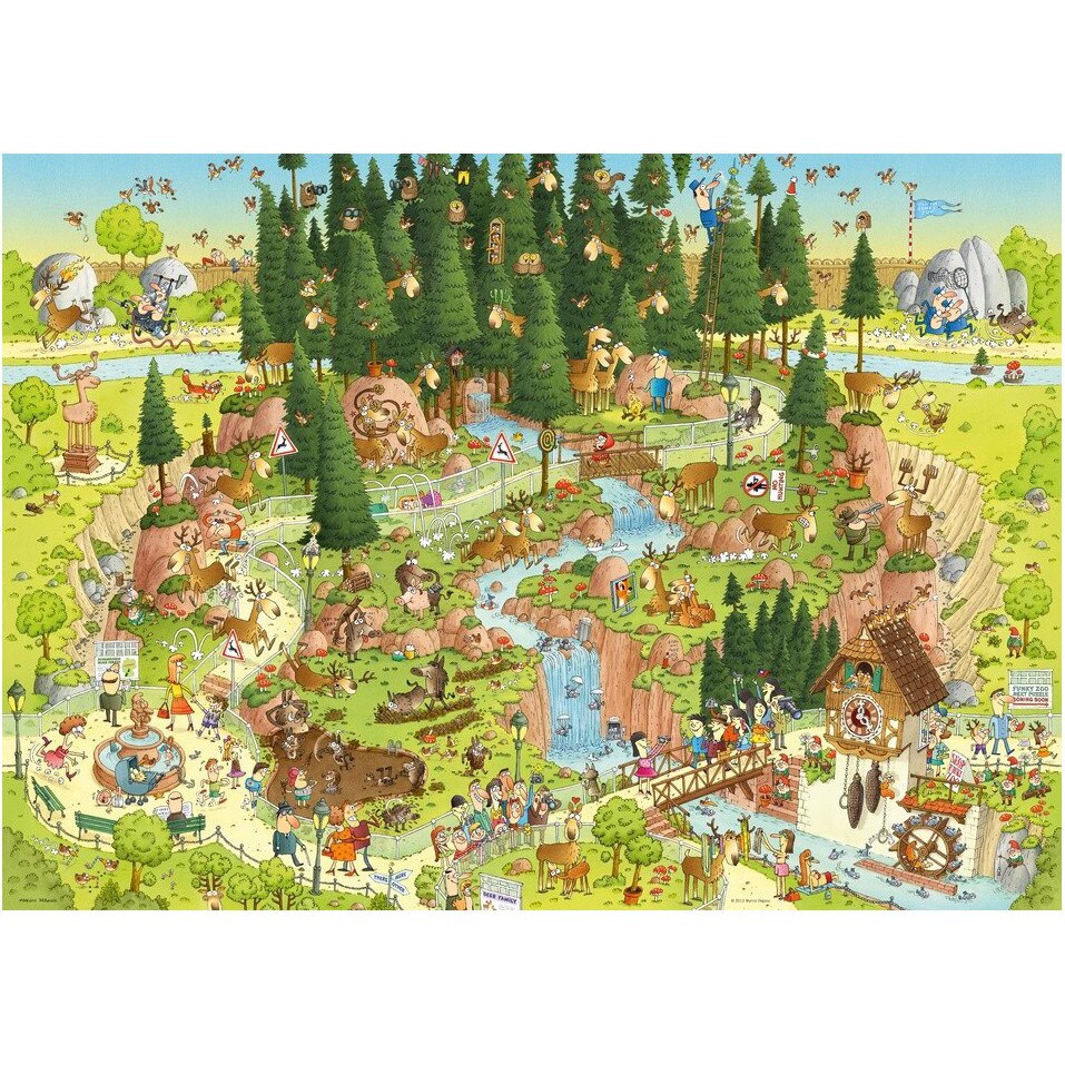 Puzzle Heye - Marino Degano: Habitat from the black forest, 1.000 piese (43650)