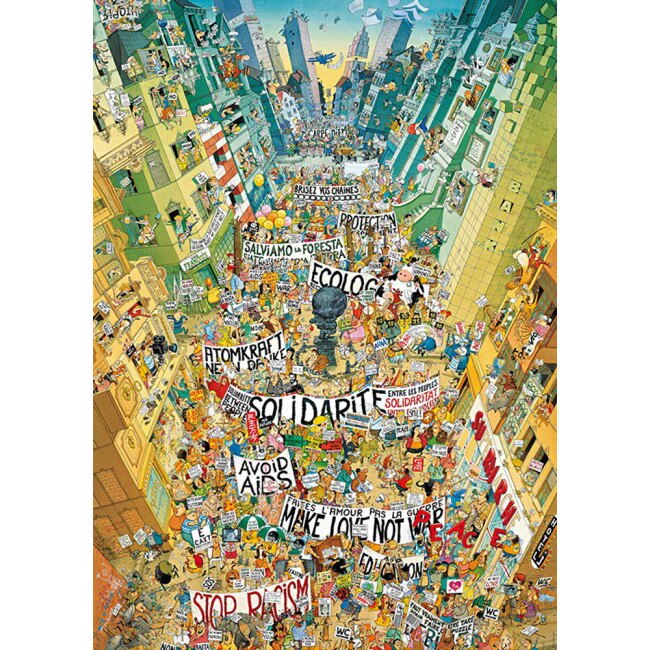 Puzzle Heye - Marino Degano: Protest, 2.000 piese (61433)