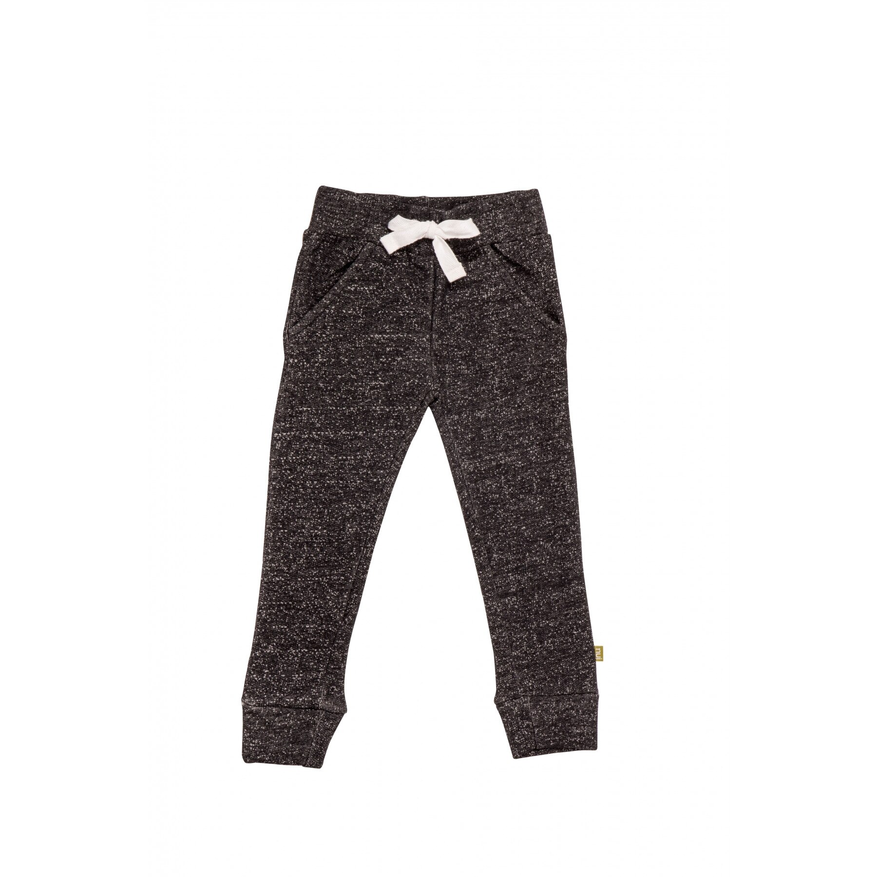 Pantaloni Kea din bumbac organic, culoarea granitului, marimea 104 cm