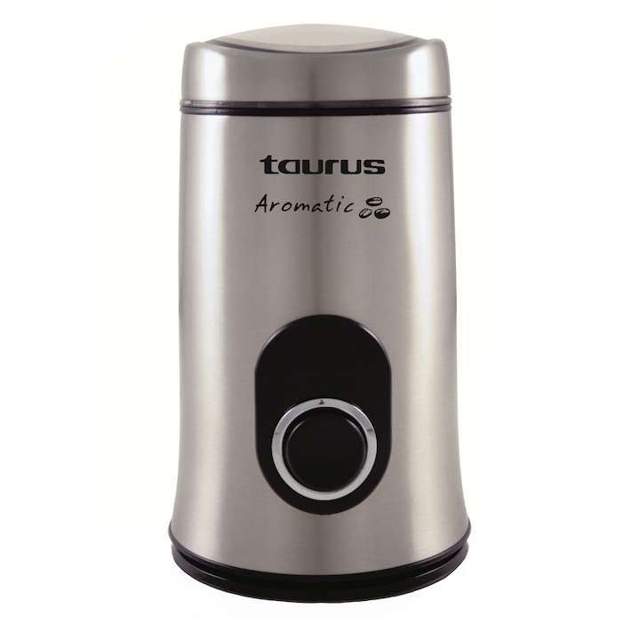 Мелница Taurus Aromatic, 150W, 50 гр кафе, Иноксови ножове, Функция Puls, Инокс