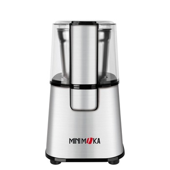 Rasnita Minimoka GR 020, 220W, functie Puls, 60g, cutit inox, Inox Rasnita Minimoka GR 020, 220W, functie Puls, 60g, cutit inox, Inox