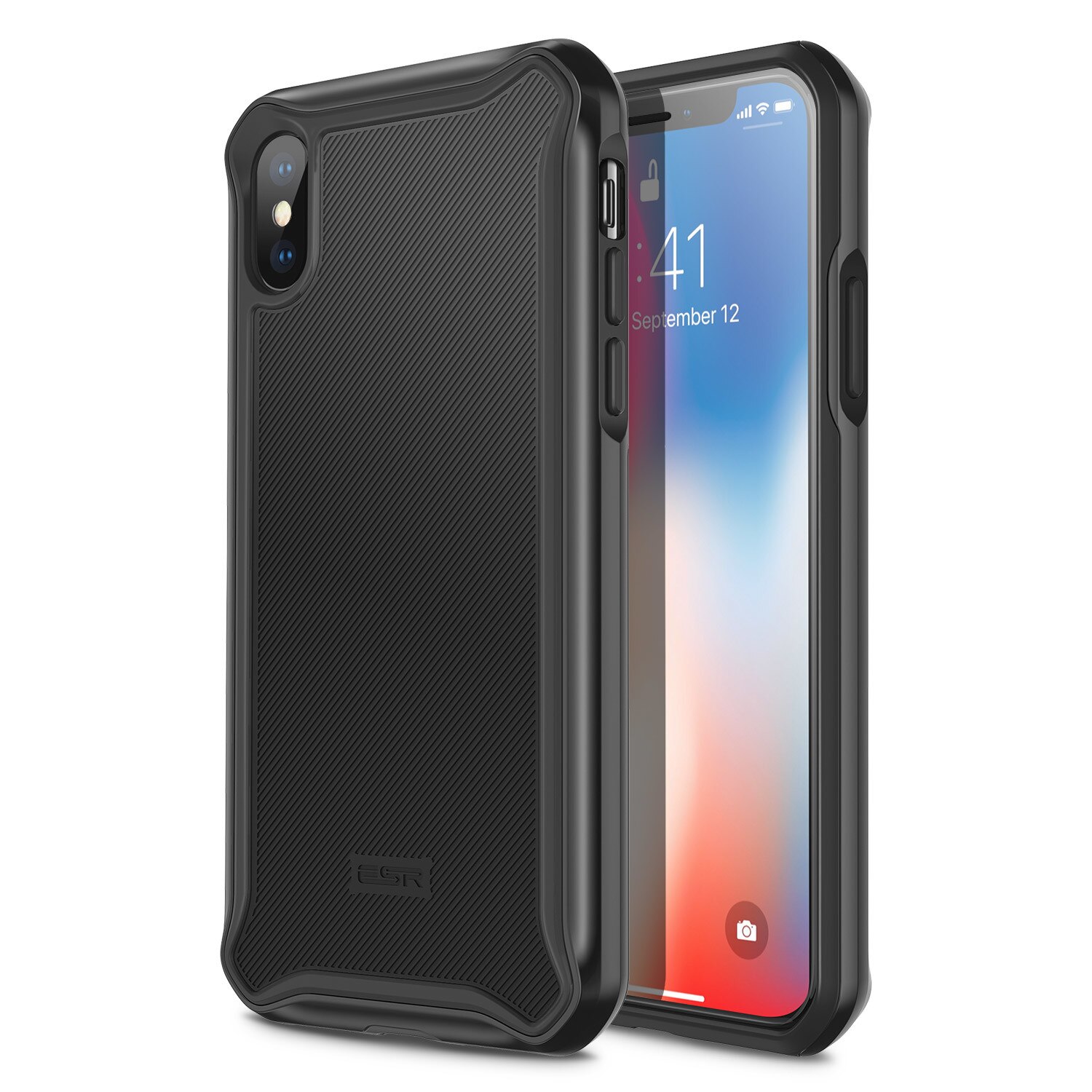 Carcasa ESR Glacier iPhone X, Black