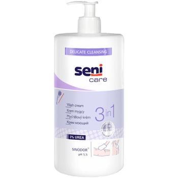 Crema 3 in 1 Seni Care, curata delicat, hidrateaza si protejeaza pielea, fara sa afecteze stratul natural hidrolipidic 1000Ml , Seni Care Crema 3 in 1 Seni Care, curata delicat, hidrateaza si protejeaza pielea, fara sa afecteze stratul natural hidrolipidic 1000Ml , Seni Care
