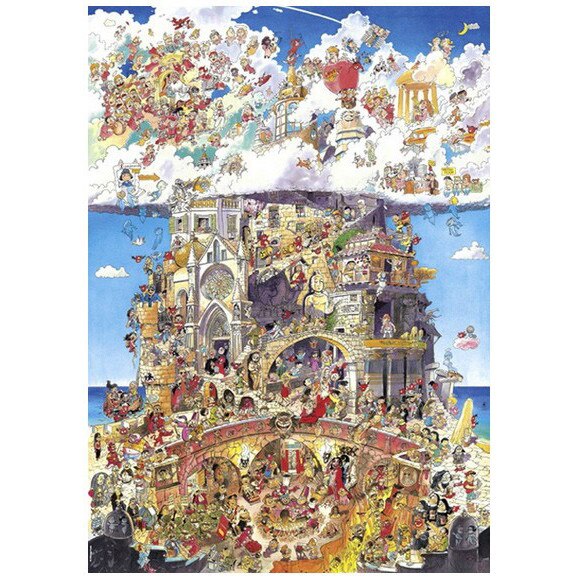 Puzzle Heye - Hugo Prades: Heaven and Hell, 1.500 piese (525)