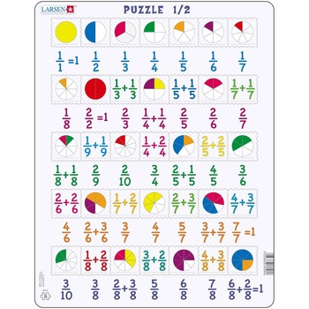 Puzzle Larsen - Mathematik: Bruchrechnen, 35 piese (48379) Puzzle Larsen - Mathematik: Bruchrechnen, 35 piese (48379)