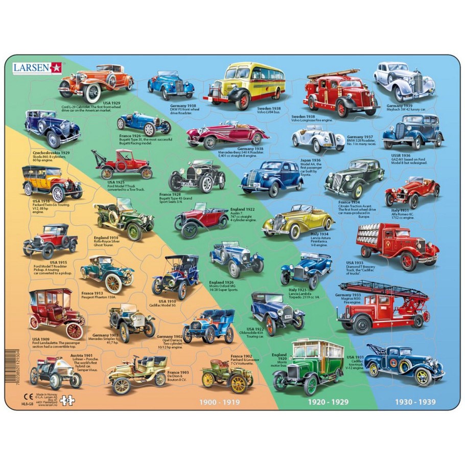 Puzzle Larsen - Oldtimer, 42 piese (53257)