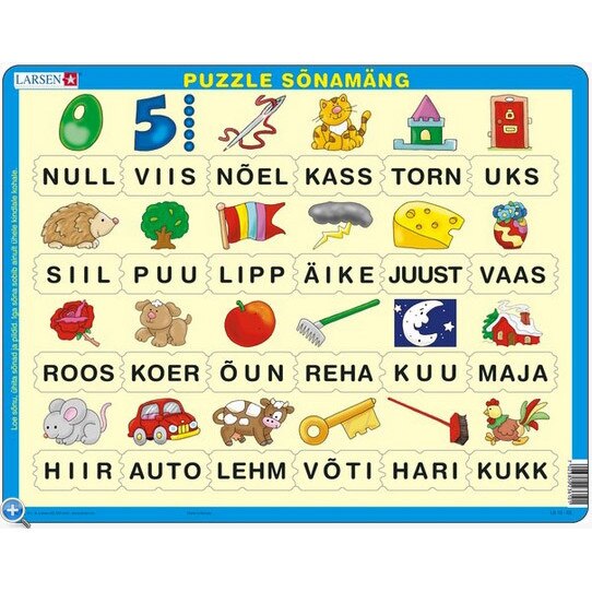 Puzzle Larsen - Lesen lernen (auf Estnisch), 24 piese (48760)