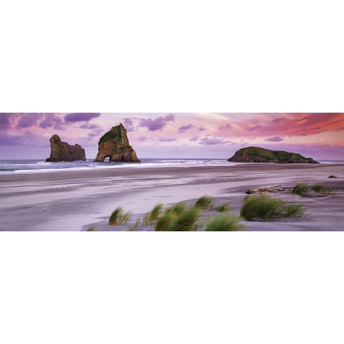 Puzzle panoramic Heye - Frank Krahmer: Wharariki Beach, 1.000 piese (63204)