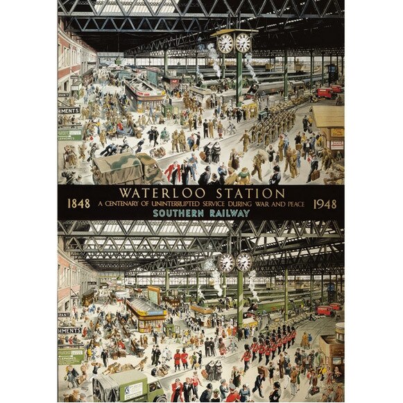 Puzzle Gibsons - Helen McKie: Waterloo Station, 1.000 piese (41228)
